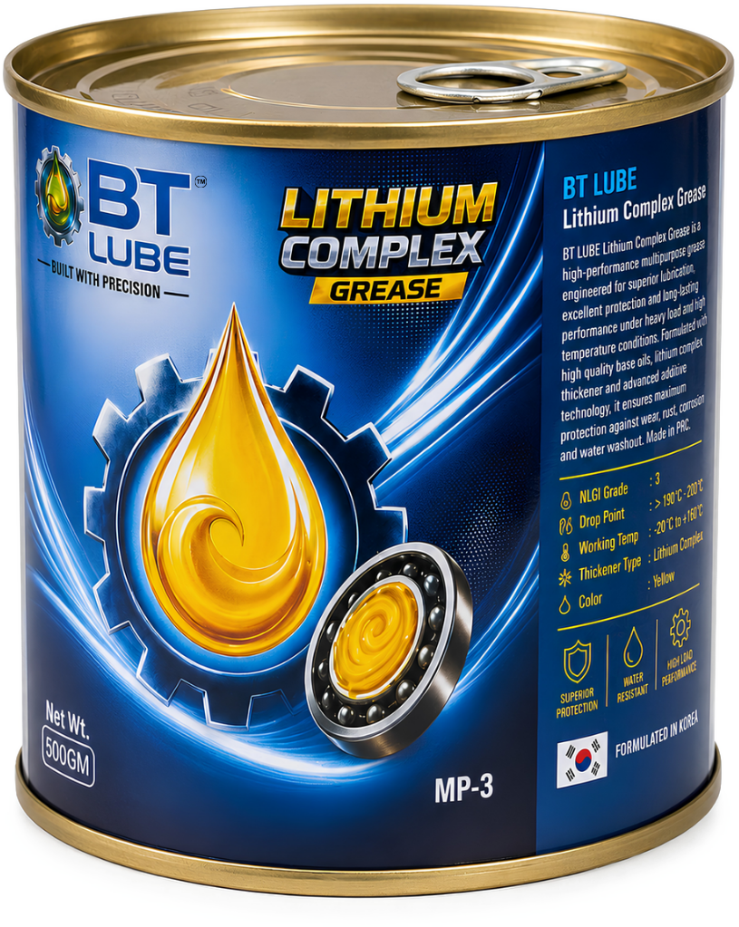 BT Lube Lithium Complex Grease MP-3 Yellow 500 GM can